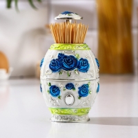 Подставка под зубочистки &laquo;Яйцо&raquo;, 11&times;8 см, цвет белый