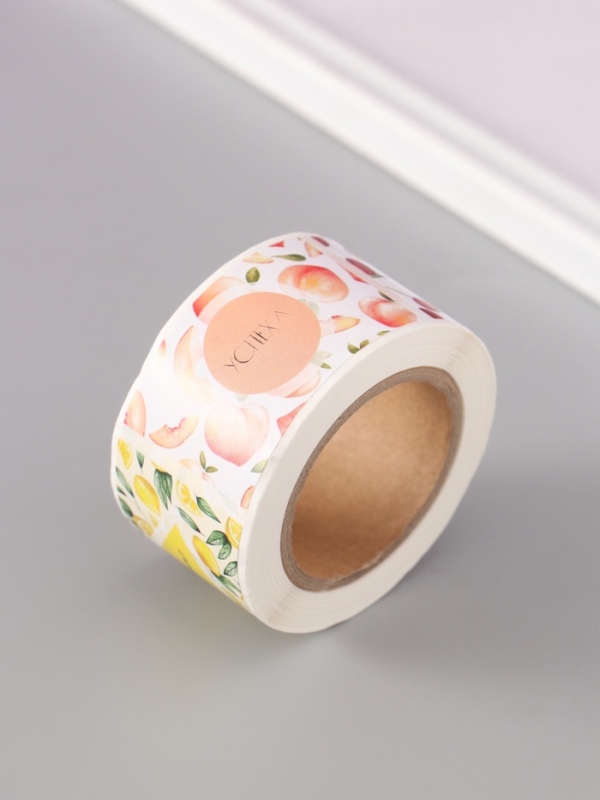 Наклейка бумага "Минимализм" 3х5 см 200 шт в рулоне