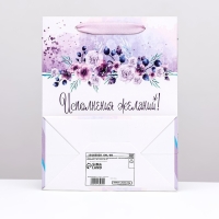 Пакет ламинированный вертикальный "Исполнения желаний", 18 х 23 х 10 см