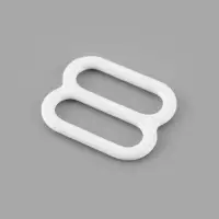 Регулятор для бретелей, металлический, 10 мм, 20 шт., белый