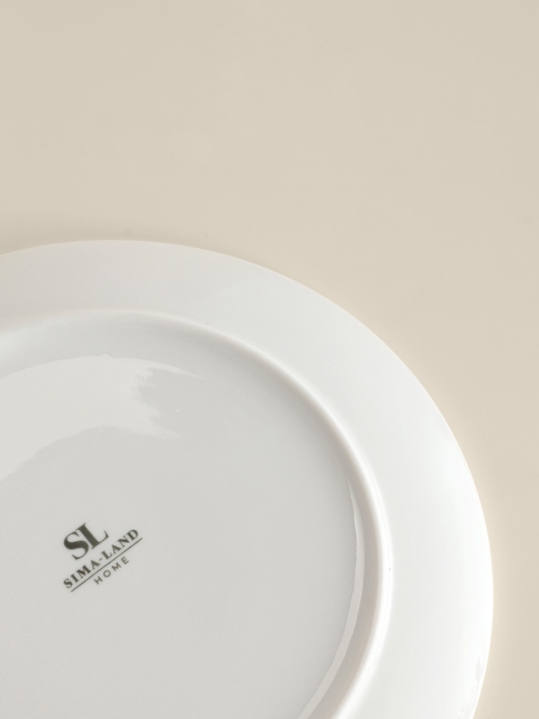 Тарелки SL Home &laquo;Уроки испанского: Amor - Te amo&raquo;, d=22 см, набор 2 шт., фарфор, белые, розовые