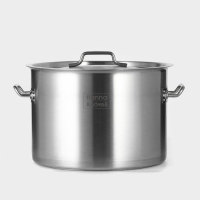 Кастрюля из нержавеющей стали Hanna Kn&ouml;vell, 19 л, d=32 см, h=22 см толщина 0,8 мм, дно ТРС, толщина дна 4,4 мм, 201 сталь, металлическая крышка, индукция