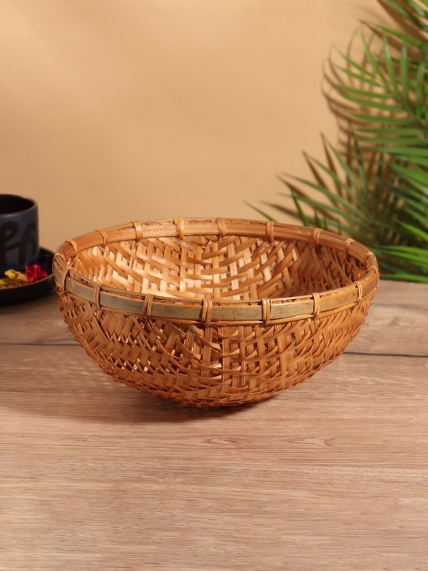 Чаша плетеная, 26 см, бамбук