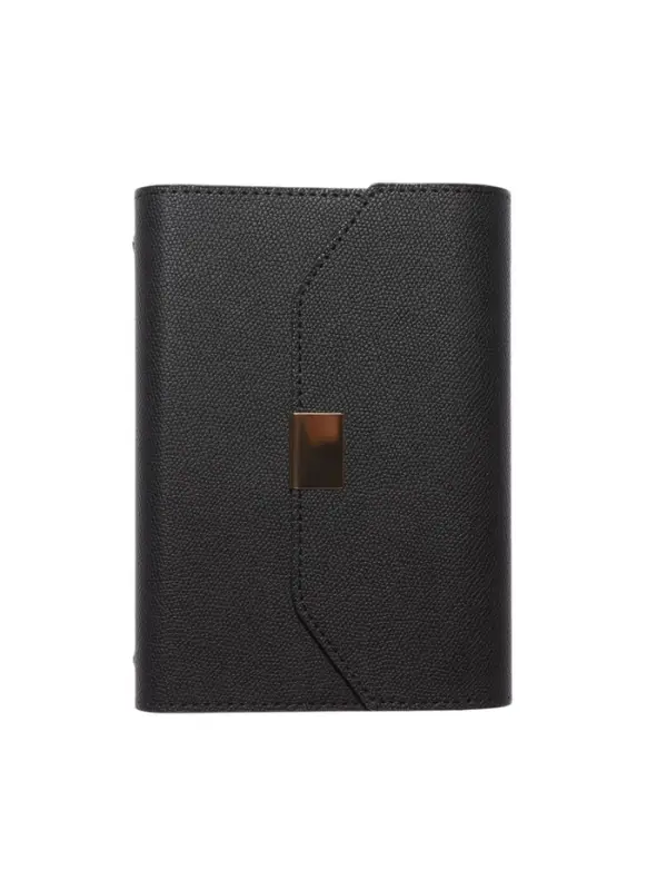 Органайзер на кольцах, C6, с клапаном, 80л, линия, к/зам, Черный