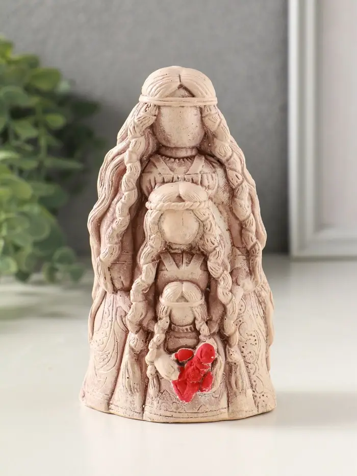 Фигурка гипс &laquo;Оберег Родовница&raquo;, 12 см, эффект состаривания, слоновая кость