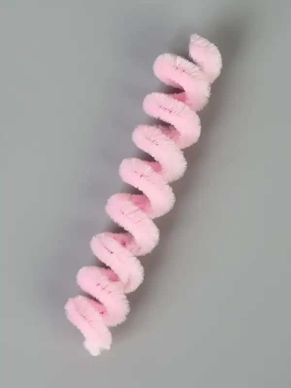 Синельная проволока, набор 100 шт, размер 1 шт 30х0,8 см, цвет розовый