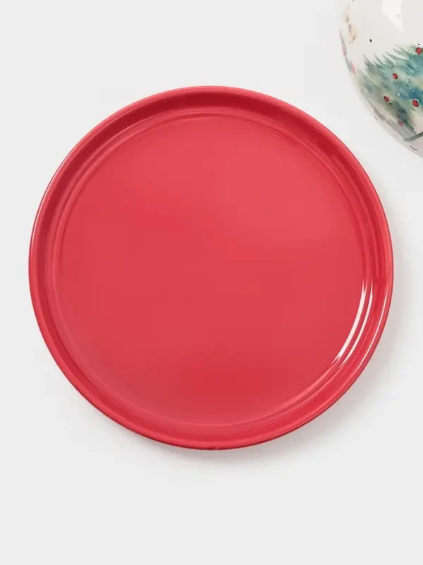 Блинница новогодняя Доляна &laquo;Волшебный праздник&raquo;, 23.5&times;9.7 см, доломит, белая