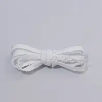 Шнурки для обуви, пара, плоские, 8 мм, 110 см, белые