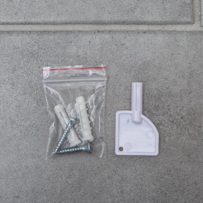 Диспенсер для бумажных полотенец в листах, пластик, 21,5&times;9&times;26,5 см, цвет белый