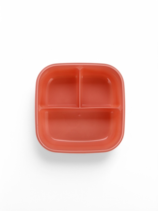 Ланч-бокс с клапаном, 3 секции, "Хомячок", 14 х 14 х 5 см