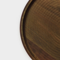 Блюдо для подачи Adelica, d=25&times;1,8 см, пропитано маслом, массив берёзы