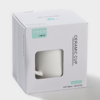 Кружка керамическая с ложкой &laquo;Панда&raquo;, 350 мл, цвет белый