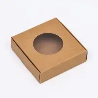 Коробочка самосборная, крафт, 10&times;10&times;3 см