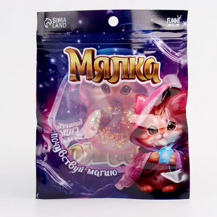 Антистресс сквиш мялка &laquo;Котики&raquo;,цвета микс,с сахаром, в пакете