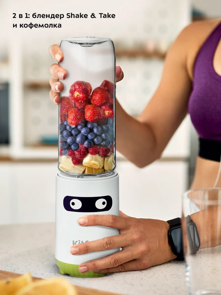 Блендер стационарный с чашей Shake & Take КТ-3033 (2 в 1)