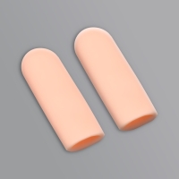 Напальчники для защиты пальцев, силиконовые, 2 шт, цвет бежевый