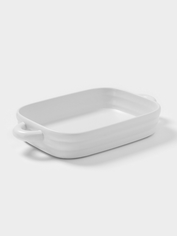 Форма для запекания Доляна &laquo;Зефир&raquo;, 38&times;22&times;6 см, прямоугольная, керамика, белая