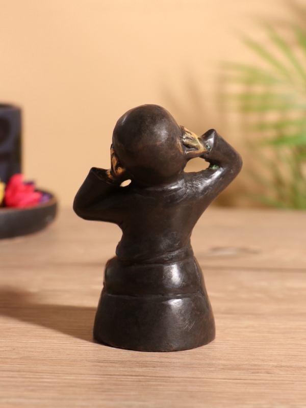 Сувенир бронза "Монах" 7х6х10 см
