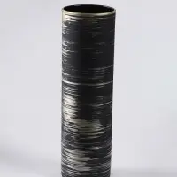 Ваза &laquo;Эстетика&raquo;, h=26 см, стекло, чёрная