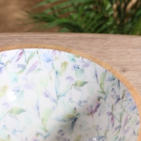 Салатник &laquo;Оттеник сирени&raquo;, 25&times;25&times;10 см, дерево манго