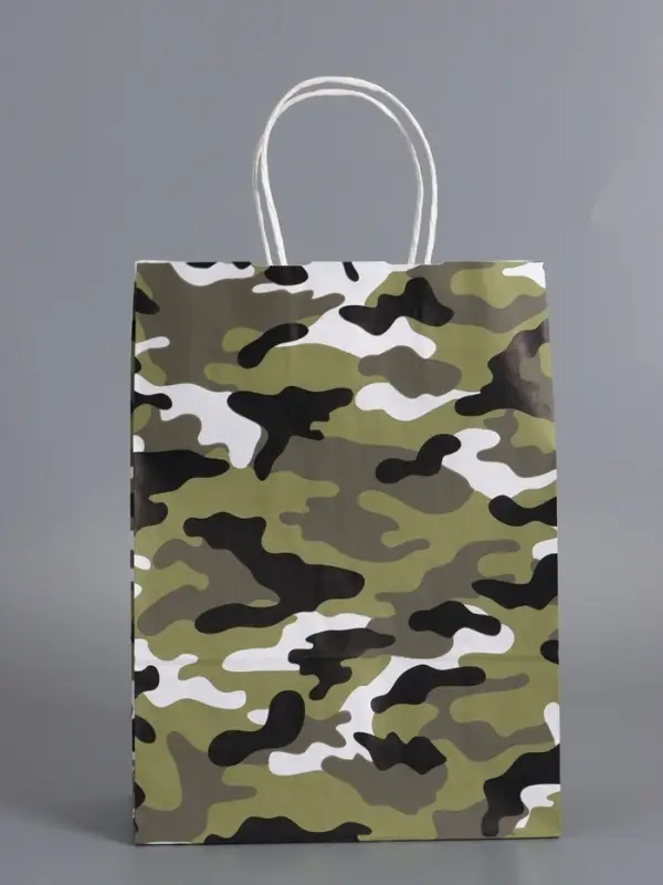 Пакеты подарочные, 23 Февраля , 24 х 10,5 х 32 см , набор 4 шт