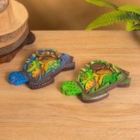 Сувенир пазл дерево "Семейство черепах" МИКС, 19х11х2 см