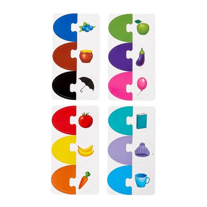 Парные IQ-пазлы &laquo;Мамы и малыши&raquo;, 12 пазлов, 24 детали