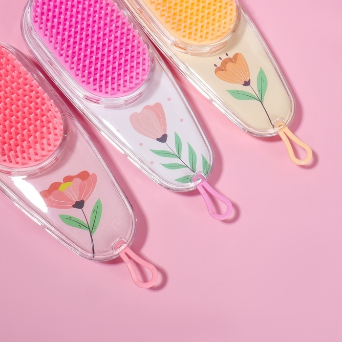 Расчёска - шейкер &laquo;LOOK&raquo;, 6,1 &times; 18 см, рисунок МИКС