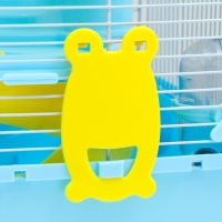 Клетка для мелких грызунов "Пижон", с наполнением, 27 х 21 х 40 см, голубая