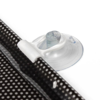 Автомобильная шторка на стекло, раздвижная 40&times;125 см, цвет черный