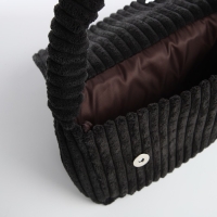 Сумка молодёжная на магните, цвет чёрный