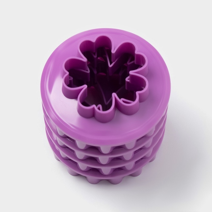 Формы для печенья Доляна &laquo;Цветочки&raquo;, пластик, набор 4 шт, фиолетовые