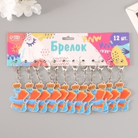 Брелок акрил "Змей в короне у царского кресла" 5,8х4,7 см