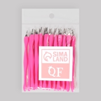 Триммер - пушер для кутикулы, 11 см, набор 20 шт, цвет розовый