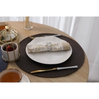 Салфетка сервировочная на стол Доляна &laquo;Лофт&raquo;, d=38 см, цвет коричневый