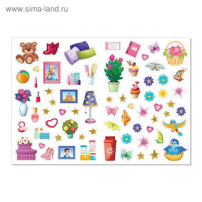 Наклейки &laquo;Наряди куколку. Лучшие подружки&raquo;, 12 стр.