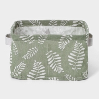 Органайзер для хранения белья Доляна Leaves, 4 ячейки, 20&times;20&times;11 см, цвет зелёный