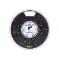 Грузила Salmo дробь soft, набор №3, 6 секций, 0.3-1.6 г, 100 г