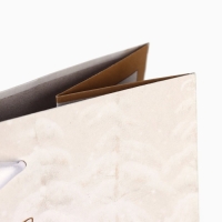 Новый год. Пакет подарочный новогодний крафтовый вертикальный &laquo;С Новым годом&raquo;, поезд, L 31 х 40 х 11.5 см , Новый год