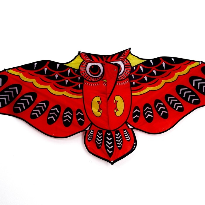 Воздушный змей &laquo;Сова&raquo;, с леской, МИКС