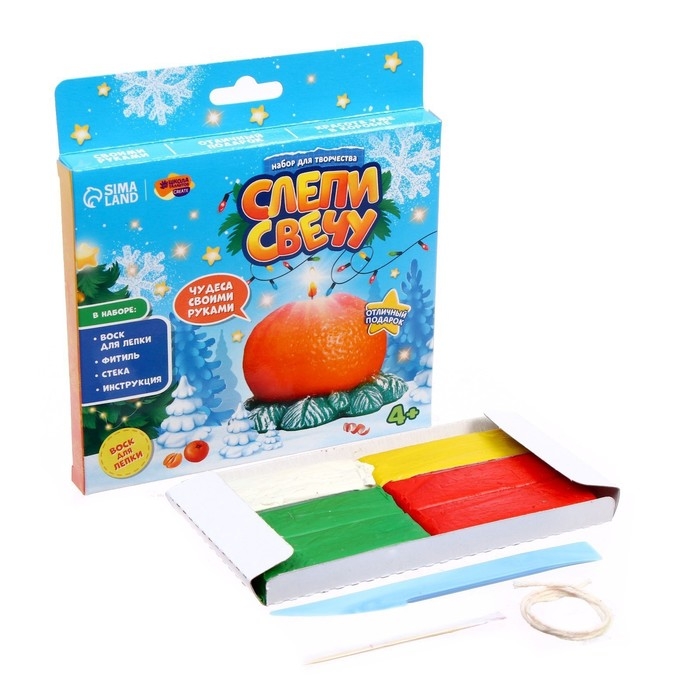 Свеча своими руками на новый год &laquo;Новогодний венок&raquo;, новогодний набор для творчества