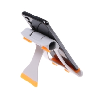 Подставка для телефона LuazON, складная, усиленная, регулируемая высота, бело/оранжевая