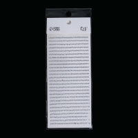 Стразы для декора ногтей, на клеевой основе, 2 мм, цвет серебристый