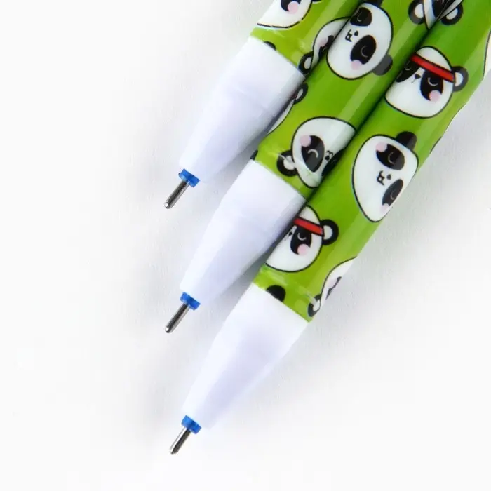 Ручка пиши стирай синяя паста 0,5 мм с колпачком &laquo;Панда&raquo;