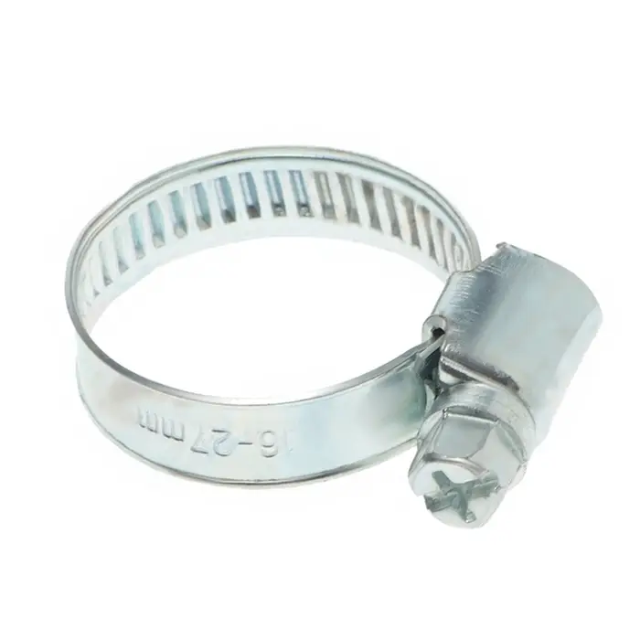 Хомут червячный ZEIN engr, несквозная просечка, диаметр 16-27 мм, ширина 9 мм, оцинкованный