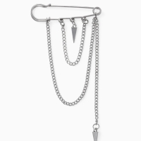 Булавка &laquo;Шипы&raquo;, 6см, цвет серебро