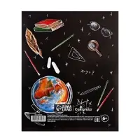 Тетрадь предметная 48 листов в клетку, Calligrata &laquo;Доска. Физика&raquo;, обложка мелованный картон