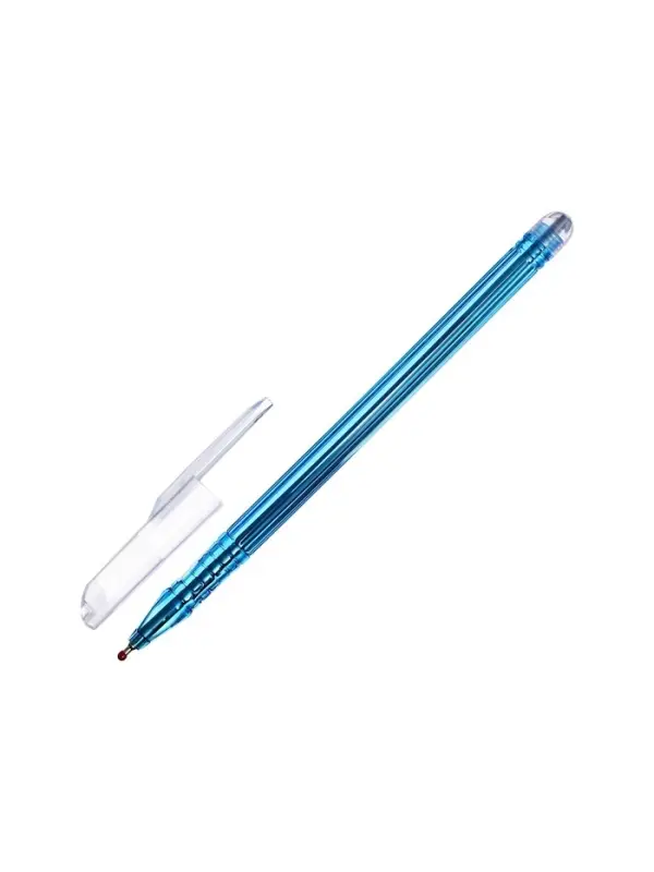 Ручка шариковая 0.7 мм стержень синий, корпус тонированный синий