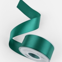 Лента атласная двухсторонняя №0589 38мм*25&plusmn;1м изумрудный TR