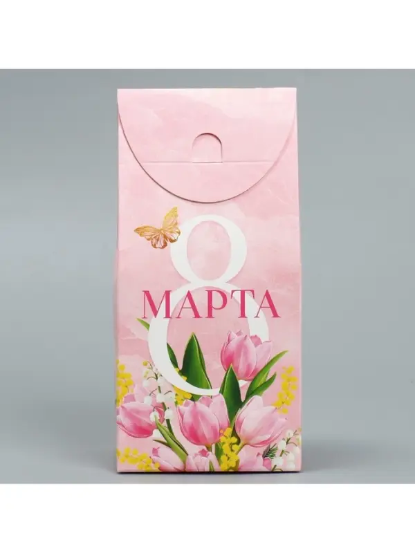 Коробка кондитерская, упаковка, &laquo;8 Марта&raquo;, 9 х 19 х 6 см